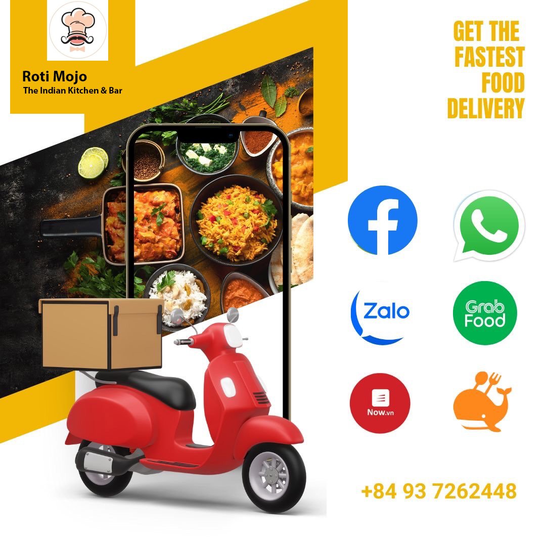 Roti Mojo Indian Restaurant Saigon Ho Chi Minh City Indian Kitchen and Bar - Delivery